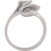 14k White Gold Freeform Ring , Size 6