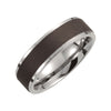 Raised Edge Titanium Wedding Band Ring (Size 12.5 )