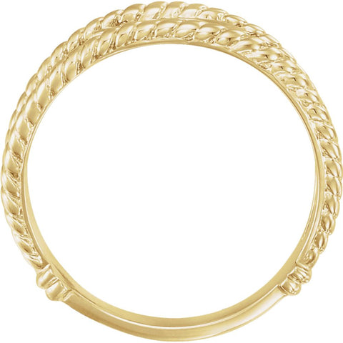 10k Yellow Gold Ichthus (Fish) Chastity Ring, Size 7