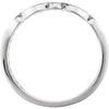 Sterling Silver 14.5mm Latticework Band, Size 7