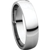 10k White Gold 5mm Light Comfort Fit Band, Size 13