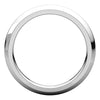 10k White Gold 3mm Comfort Fit Band, Size 5