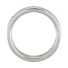 Cobalt & Continuum Sterling Silver 6mm Flat Band Size 10