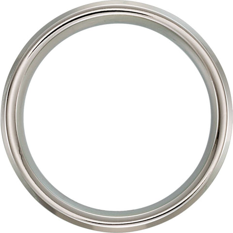 Cobalt 6mm Beveled Edge Band Size 12.5