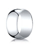 Benchmark-14K-White-Gold-10mm-Slightly-Domed-Traditional-Oval-Wedding-Band-Ring--Size-4--110014KW04