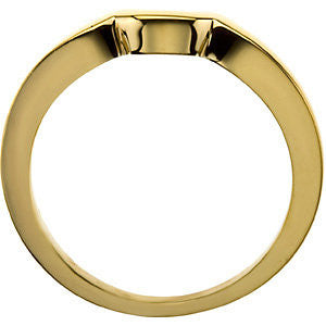 14k Yellow Gold Band, Size 7.25