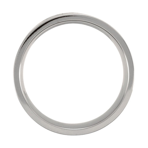 Titanium 8mm Flat Polished Band Size 12.5