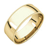 10k Yellow Gold 7mm Light Comfort-Fit Milgrain Wedding Band for Men, Size 11.5