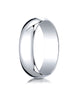 Benchmark-14K-White-Gold-6mm-Slightly-Domed-Traditional-Oval-Wedding-Band-Ring--Size-4--16014KW04