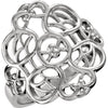 14k White Gold Filigree Ring, Size 6