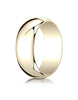 Benchmark-10K-Yellow-Gold-8mm-Slightly-Domed-Traditional-Oval-Wedding-Band-Ring--Size-4--18010KY04