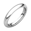 03.00 mm Comfort-Fit Wedding Band Ring in 10K White Gold ( Size 6 )