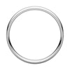 10k White Gold 5mm Light Comfort Fit Milgrain Band , Size 8