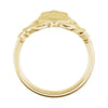 14k Yellow Gold 10.5mm Claddagh Ring Size 11