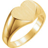 Ladies Signet Rings in 14k Yellow Gold ( Size 6 )