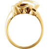 14k Yellow Gold Freeform Ring, Size 6