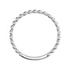 Sterling Silver 2mm Stackable Bead Ring, Size 7
