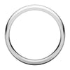 10k White Gold 5mm Light Comfort Fit Band, Size 6