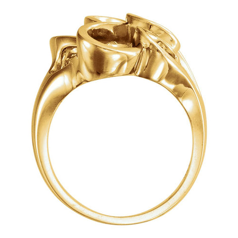 14k Yellow Gold Freeform Ring, Size 7