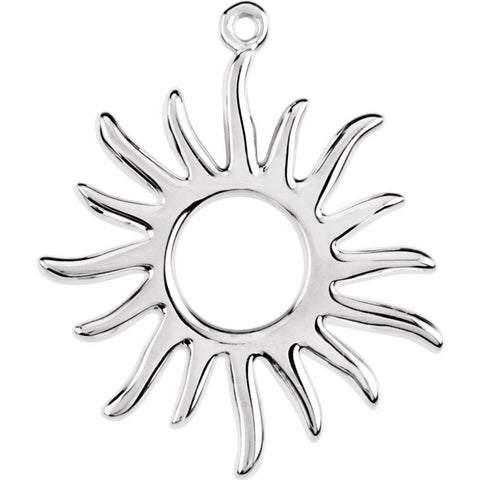 Sterling Silver Petite Sun Dangle