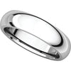 10k White Gold 5mm Comfort Fit Band, Size 10