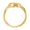 14k Yellow Gold Freeform Ring , Size 7