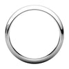 10k White Gold 4mm Half Round Band, Size 8.5