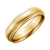 14K Yellow Gold 6mm Milgrain Band Size 9