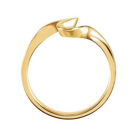 14k Yellow Gold Metal Fashion Ring , Size 6