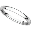 10k White Gold 2mm Light Comfort Fit Band, Size 5