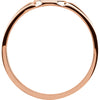 14k Rose Gold 7x6mm Solid Oval Signet Ring, Size 7