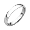 03.00 mm Light Comfort-Fit Wedding Band Ring in 10k White Gold (Size 5.5 )