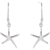 Sterling Silver Starfish Earrings