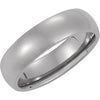 Elegant and Stylish 6 MM Domed Band in Titanium ( Size 10.5 ), 100% Satisfaction Guaranteed.