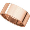 10k Rose Gold 8mm Flat Band, Size 7