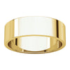 14k Yellow Gold 6mm Flat Band, Size 4