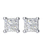 14k White Gold 1/2 CTW Diamond Earrings