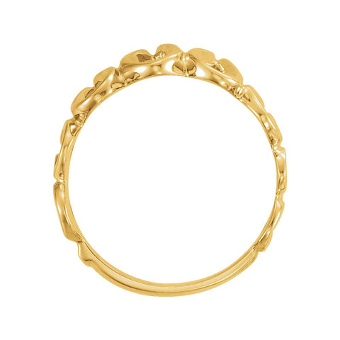 14k Yellow Gold Freeform Ring, Size 6