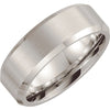 Dura Cobalt Wedding Band Ring with Satin Finish (Size 7 )