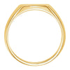 14k Yellow Gold 13x12mm Signet Ring, Size 11