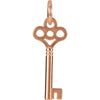 Posh Mommy Key Charm in 14k Rose Gold