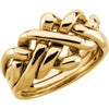 Ladies' Puzzle Ring in 14K Yellow Gold ( Size 6 )