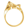 14k Yellow Gold Freeform Ring, Size 6