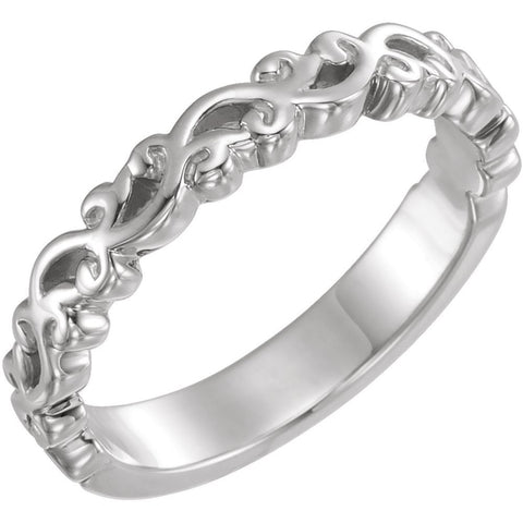 Sterling Silver Stackable Ring, Size 7