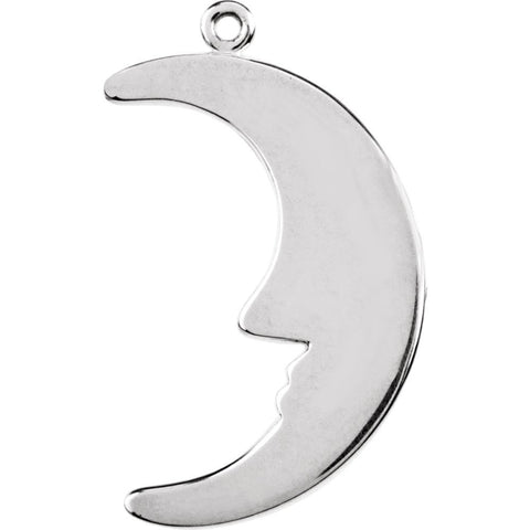 Sterling Silver Petite Half Moon Dangle