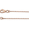 14k Rose Gold 1/5 CTW Diamond Sideways Cross 16-18" Necklace