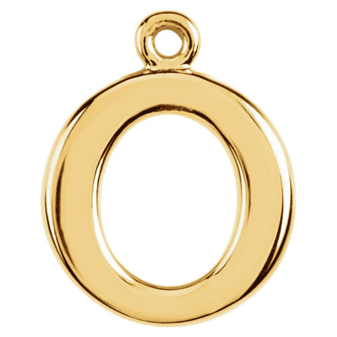 14k Yellow Gold Petite Circle Dangle