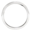 14k White Gold 4.5mm Satin Finish Band Size 6.5