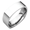 06.00 mm Square Comfort-Fit Wedding Band Ring in 14k White Gold (Size 10 )