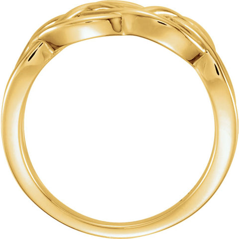 14k Yellow Gold Freeform Ring, Size 7